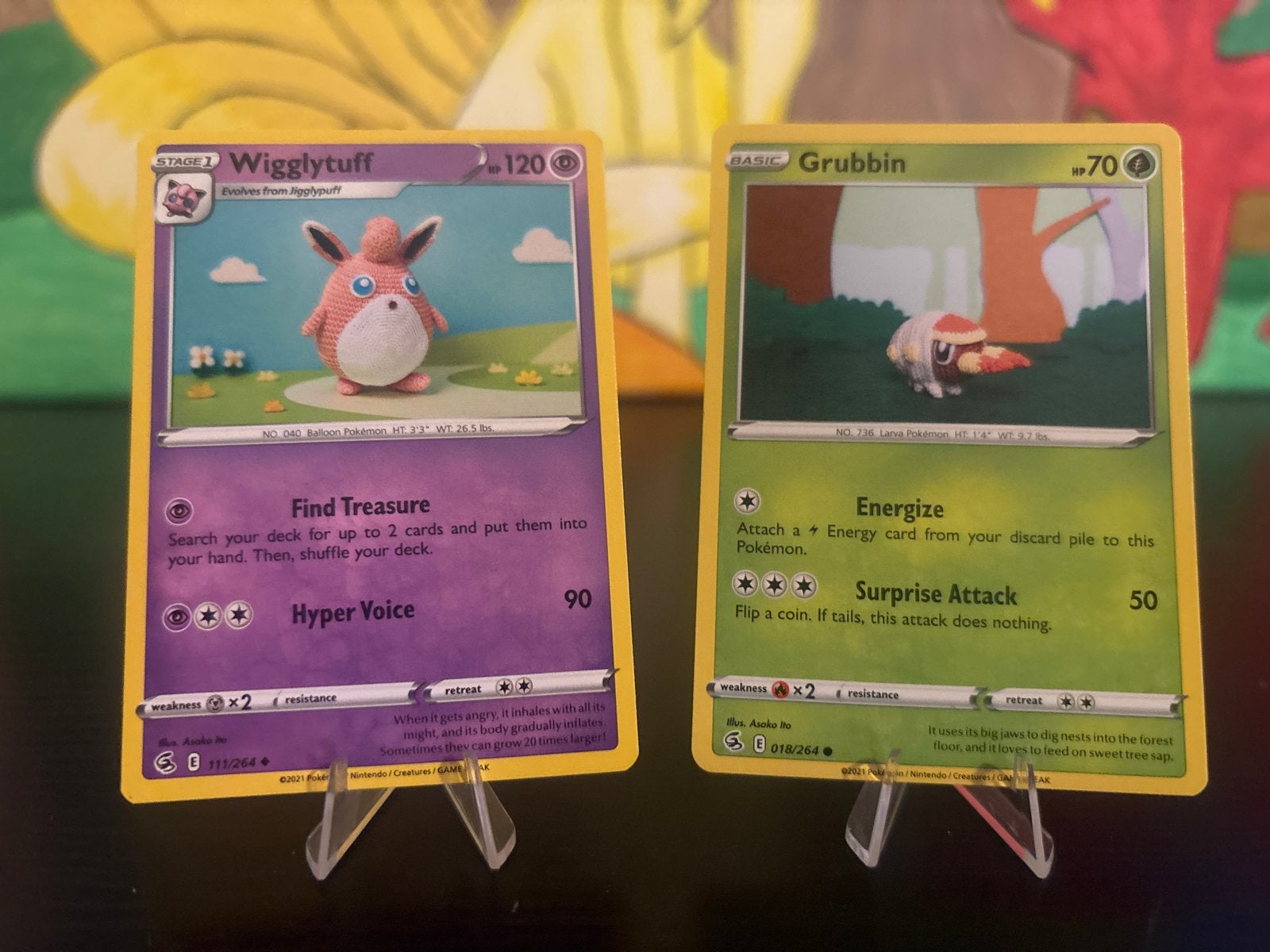 Fusion Strike: Asaka Ito , Wigglytuff en Grubbin, Ophalen of Verzenden, Zo goed als nieuw, Meerdere kaarten
