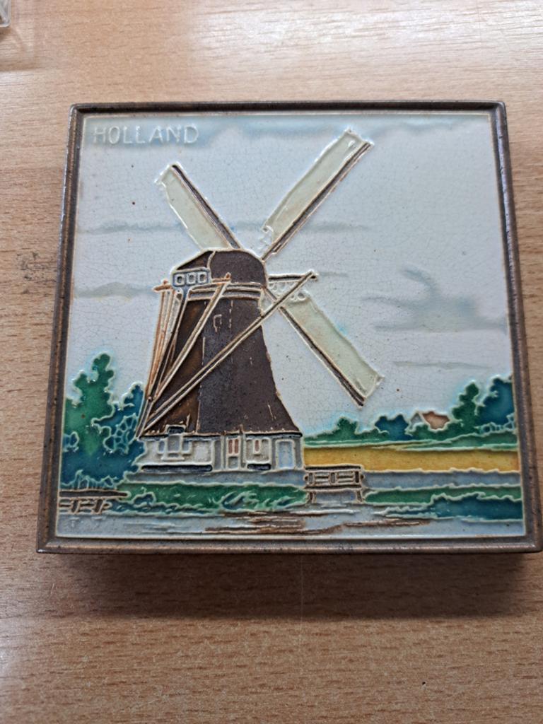 Westraven molen tegel, Antiek en Kunst, Antiek | Wandborden en Tegels, Ophalen of Verzenden