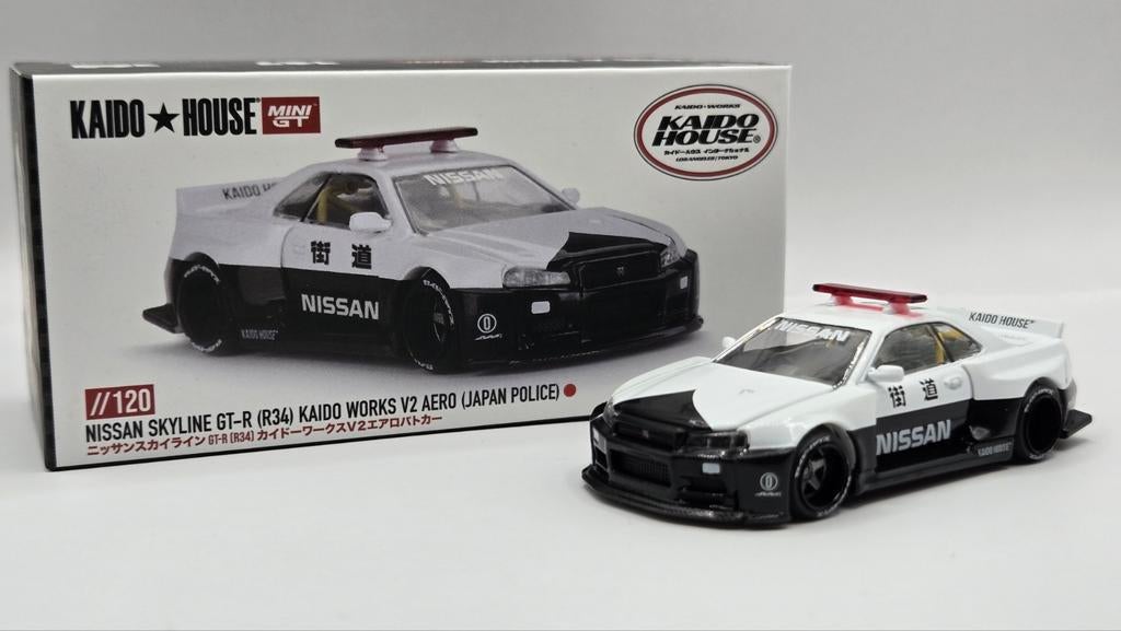 Kaido House //120 Nissan Skyline R34 Police, Ophalen of Verzenden, Nieuw, Auto