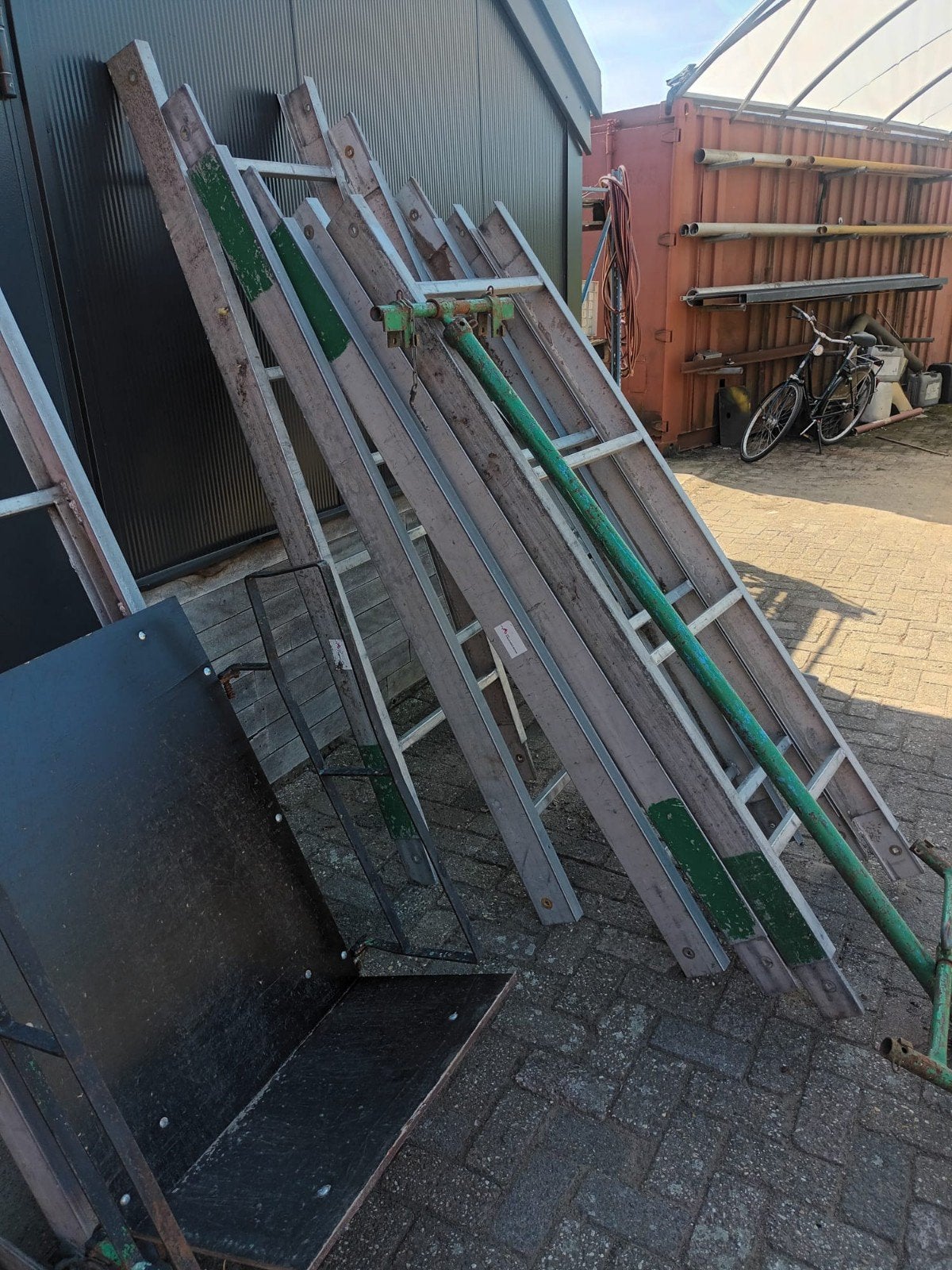 pannenlift, Doe-het-zelf en Verbouw, Steigers, Ophalen, Zo goed als nieuw, Overige typen, Minder dan 2 meter
