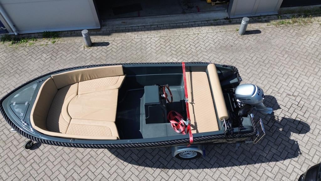 Zo goed als nieuwe Naute 455 sloep met 10 pk Honda motor, Watersport en Boten, Sloepen, 10 tot 30 pk, Ophalen of Verzenden, Zo goed als nieuw