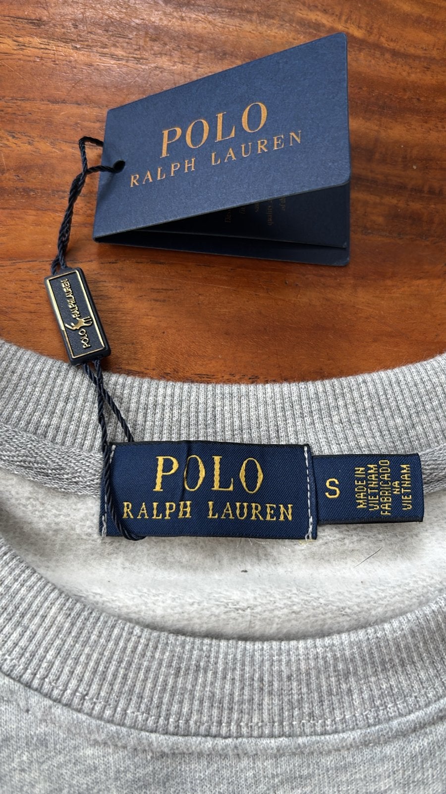 Polo Ralph Lauren Sweater met Polo Bear - Maat S, Ophalen of Verzenden, Nieuw, Maat 46 (S) of kleiner, Grijs