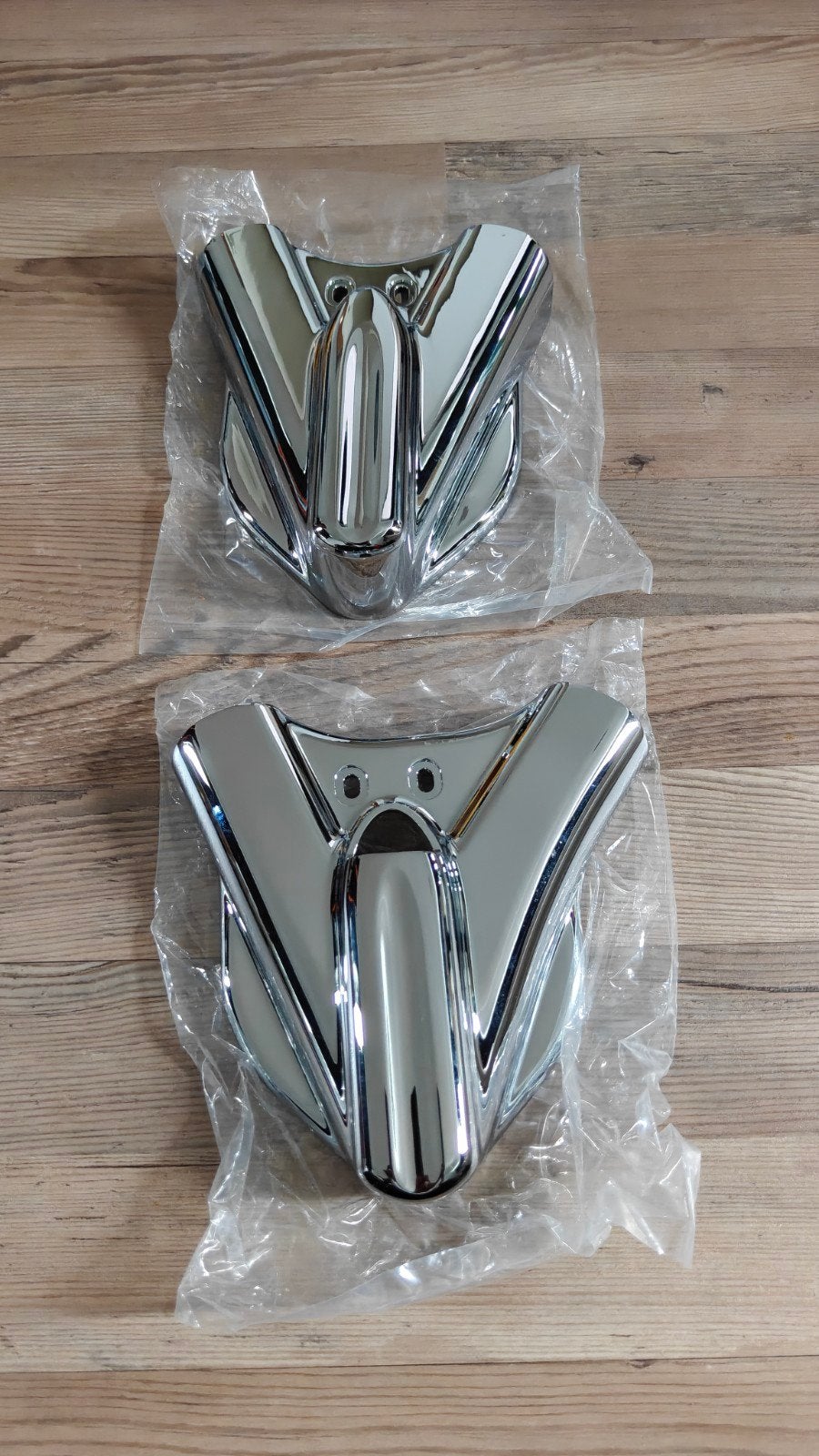 Bieden! Kuryakyn achteras covers chrome xv1600, Motoren, Ophalen of Verzenden