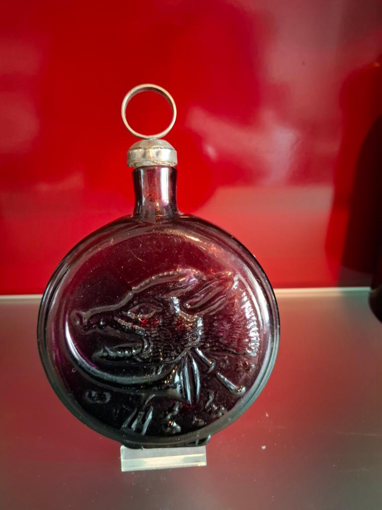 Heupflesje uit 1800 met pontil, Ophalen of Verzenden