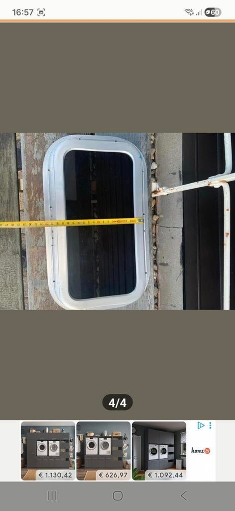 2 aluminium ramen met donker glas, Watersport en Boten, Ophalen of Verzenden, Overige typen