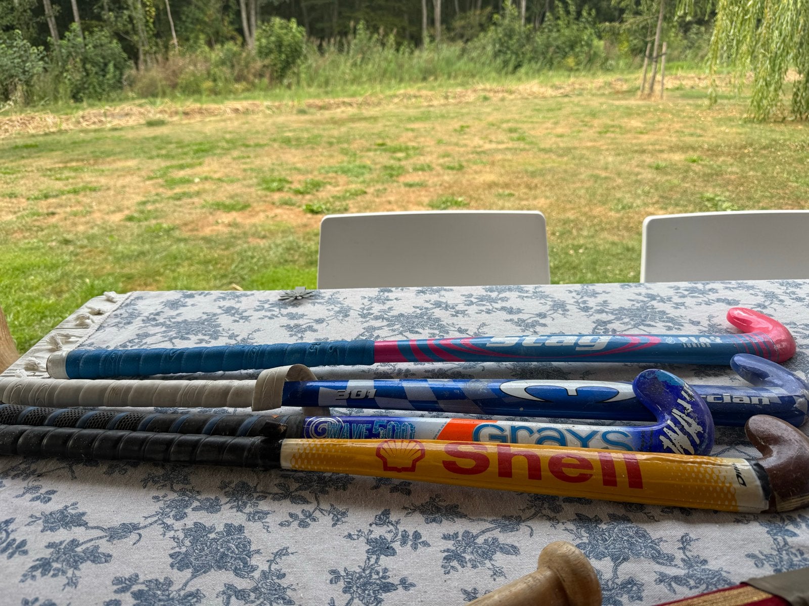 4 kinder hockeysticks, 70-86 cm, in één koop, Ophalen of Verzenden, Gebruikt, Stick