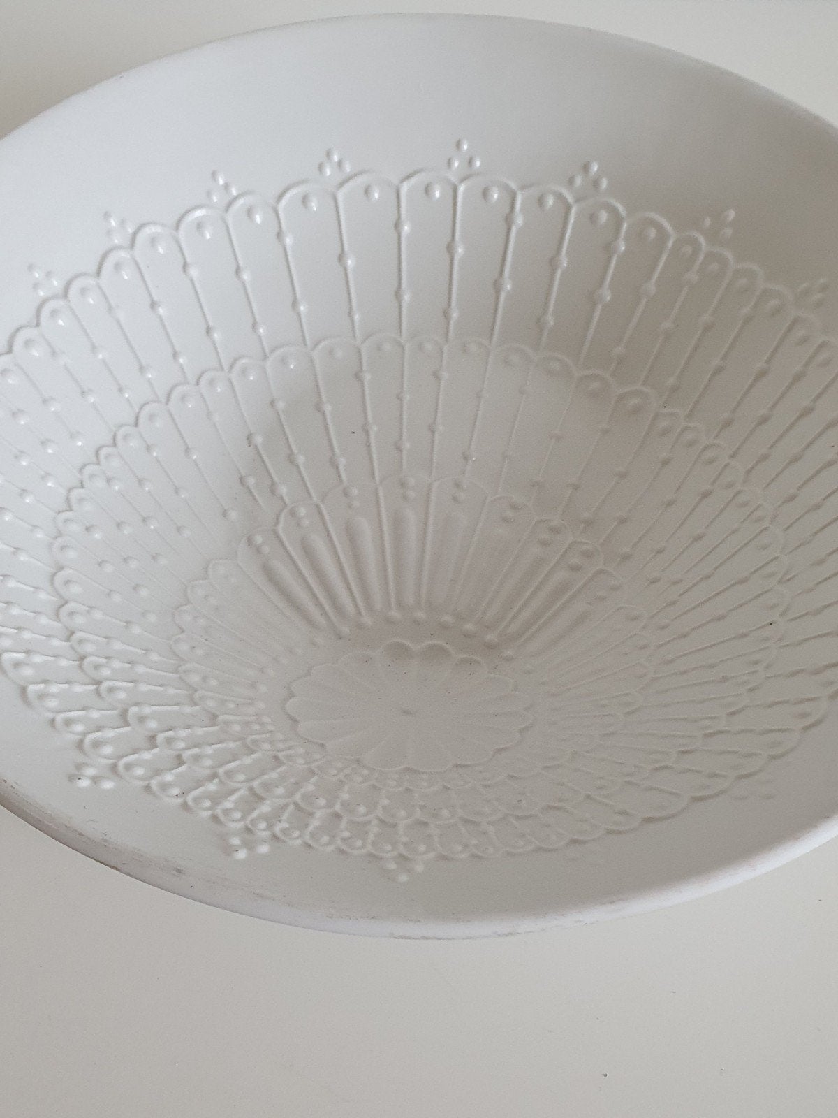 prachtig Fair trade grote keramisch schaal 28 cm, Ophalen of Verzenden, Nieuw, Rond