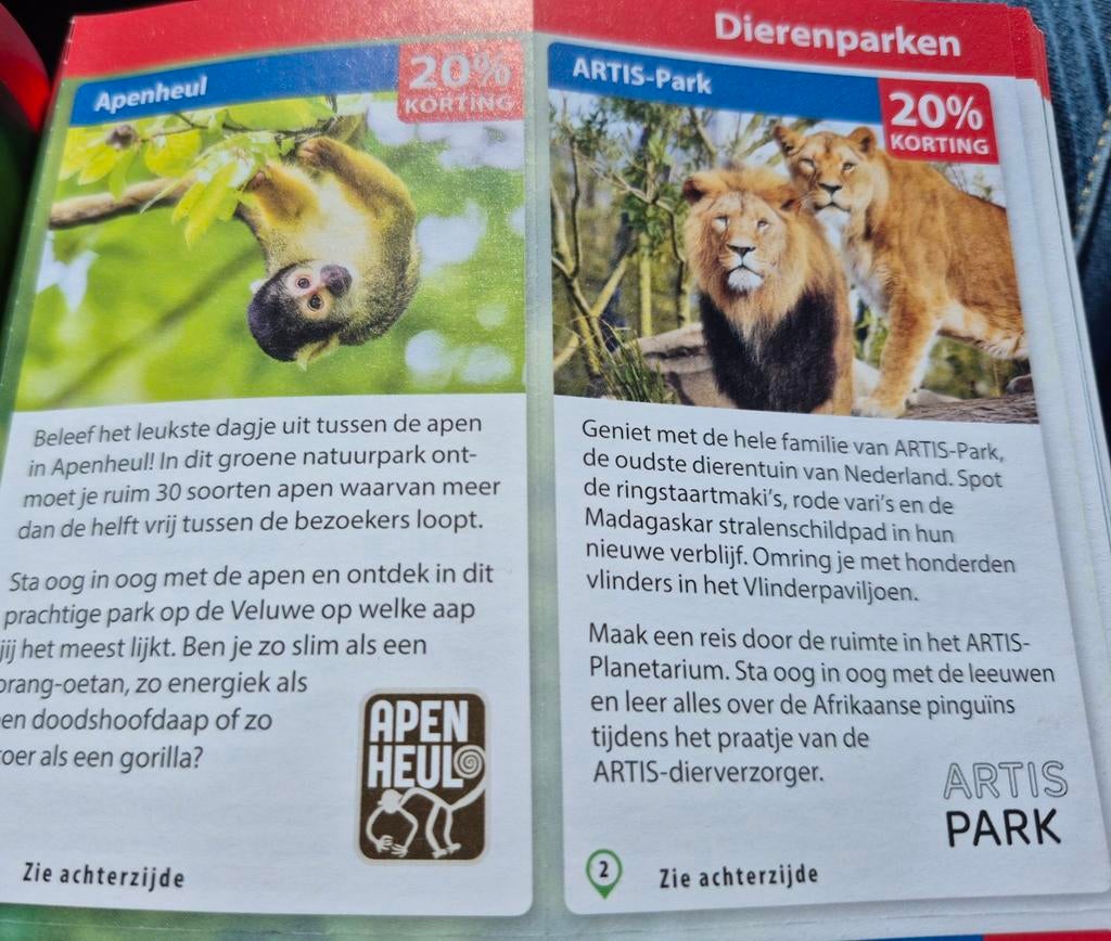 Korting Vouchers voor de verschillende Dierenparken, Kortingskaart