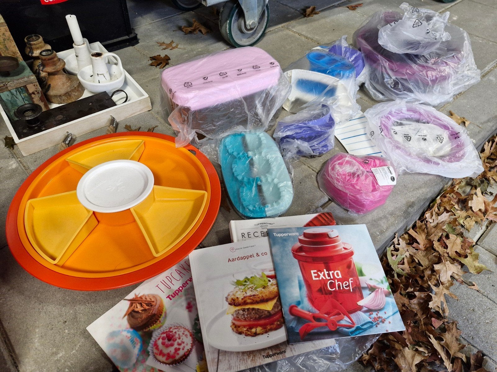 Tupperware: Nieuw en Gebruikt & kleine pannen etc, Huis en Inrichting, Keuken | Tupperware, Ophalen of Verzenden, Gebruikt, Geel