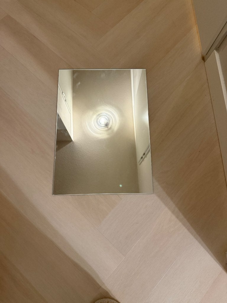Strakke rechthoekige spiegel, NIEUW, Huis en Inrichting, Ophalen, 100 tot 150 cm, Nieuw, Rechthoekig