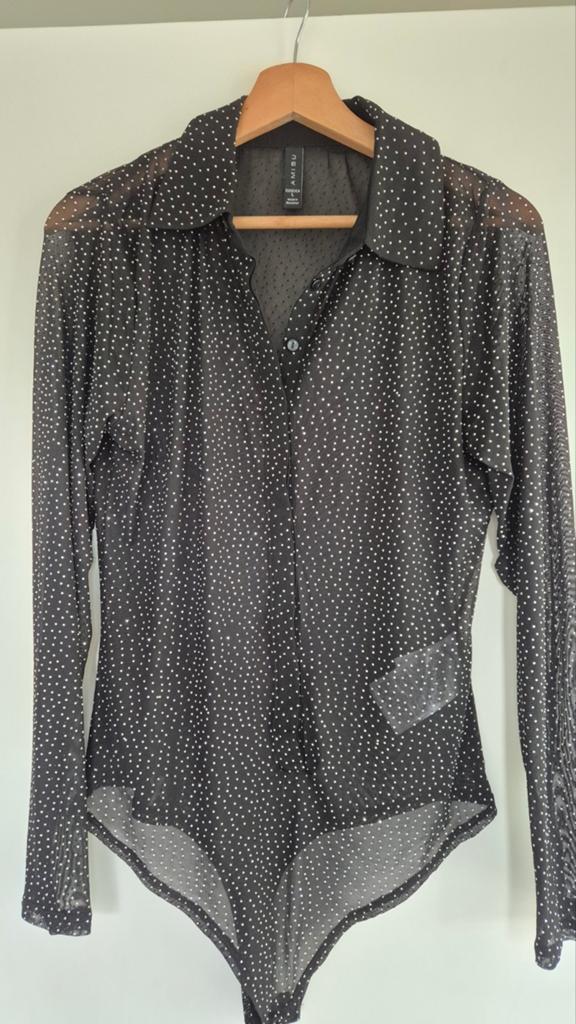Nieuw Amisu transpirant body glittersteentjes zwart MT 40 L, Maat 38/40 (M), Zwart, Nieuw, Ophalen of Verzenden