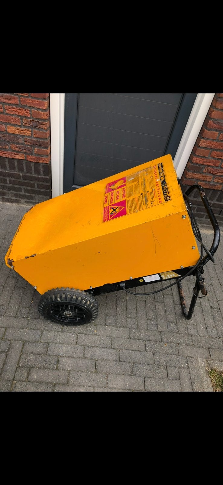 Bouwdroger te huur huren, Ophalen, Zo goed als nieuw, Afzuiger