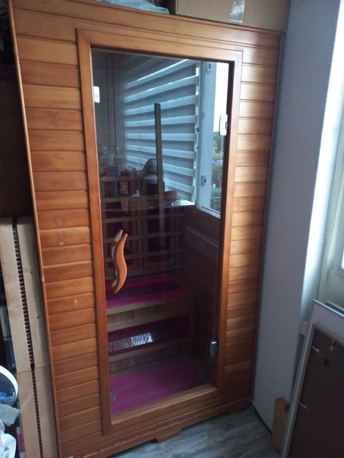 te koop infrarood 1 a  2 pers.sauna, Ophalen, Complete sauna
