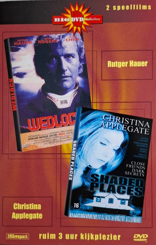 Wedlock & Shaded Places DVD - Krasvrij Thriller, Vanaf 16 jaar, Actiethriller, Ophalen of Verzenden, Zo goed als nieuw