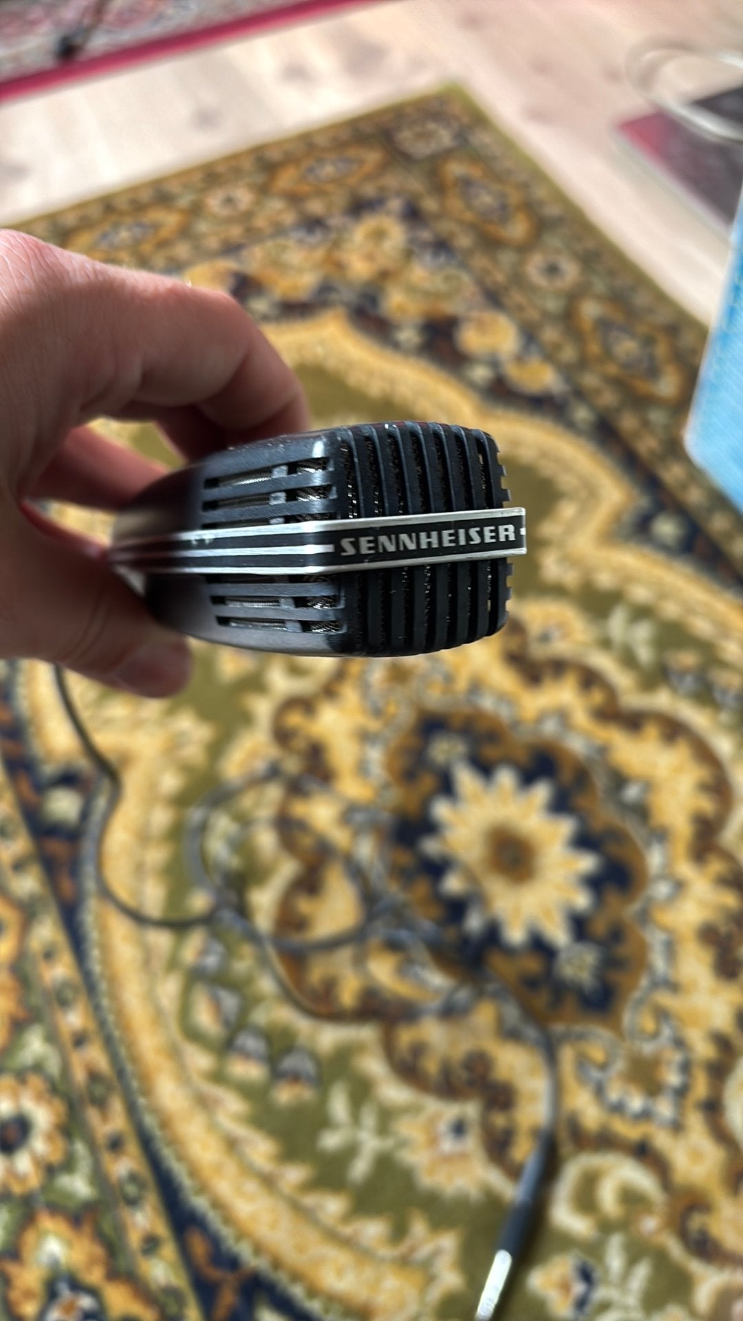 Sennheiser Microfoon MD412 -  Vintage, Ophalen of Verzenden, Gebruikt, Zangmicrofoon