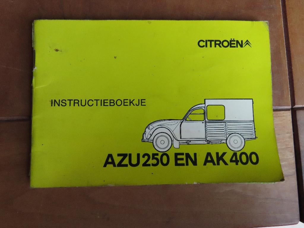 Instructieboekje Citroen AZU 250, Citroen AK 400 1973, Ophalen of Verzenden