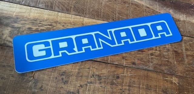 FORD GRANADA  -  showroom  kentekenplaat - reclamebord, Verzamelen, Ophalen of Verzenden, Zo goed als nieuw, Auto's
