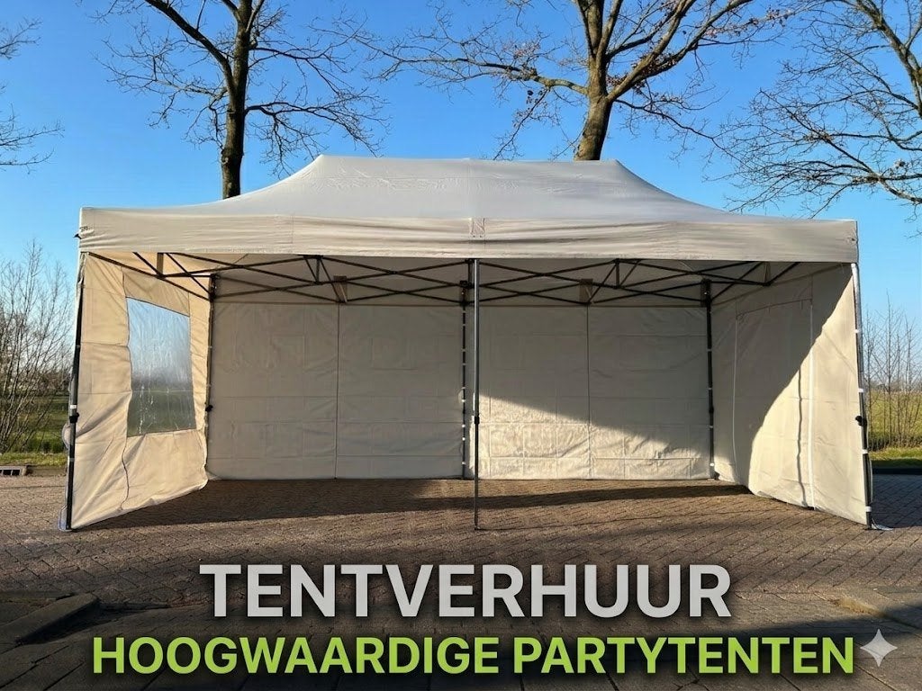 Easy up partytenten te huur in diverse maten, Tuin en Terras, Ophalen, Opvouwbaar, Partytent, Minder dan 4 meter