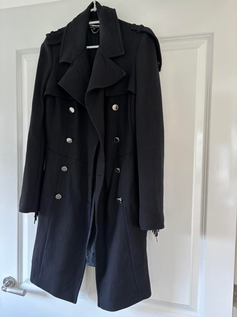 Elisabetta Franchi jas., Kleding | Dames, Ophalen of Verzenden, Zo goed als nieuw, Maat 34 (XS) of kleiner, Zwart