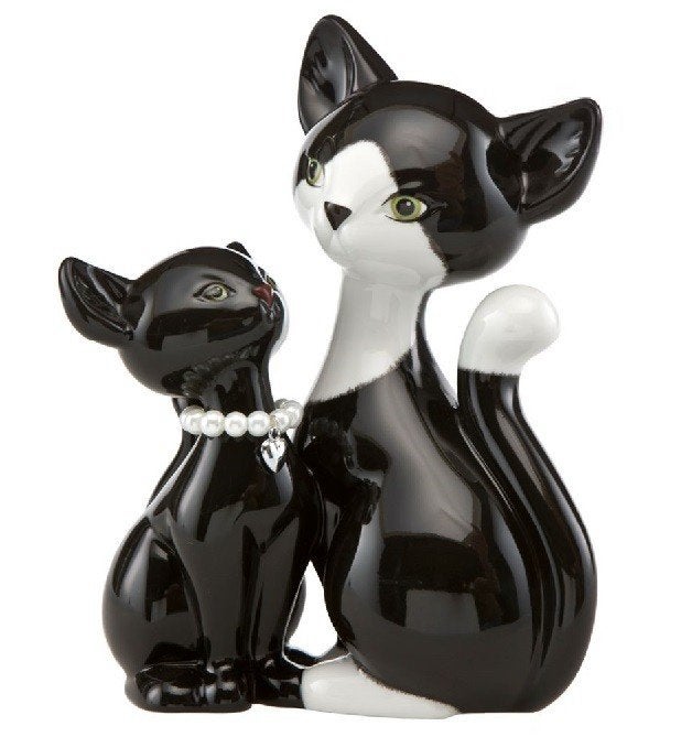 Kattenbeeld Kitty de luxe "Black pearl kitty in love" Goebel, Verzamelen, Beelden en Beeldjes, Ophalen of Verzenden, Zo goed als nieuw