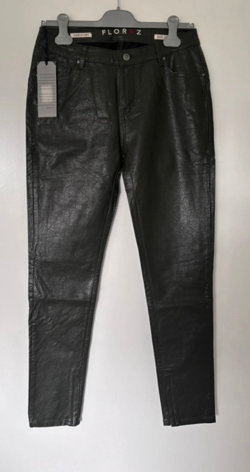 Nieuw met tags! Florèz Charmeur Leather Look Broek Groen, Ophalen of Verzenden, Nieuw, Maat 38/40 (M), Groen