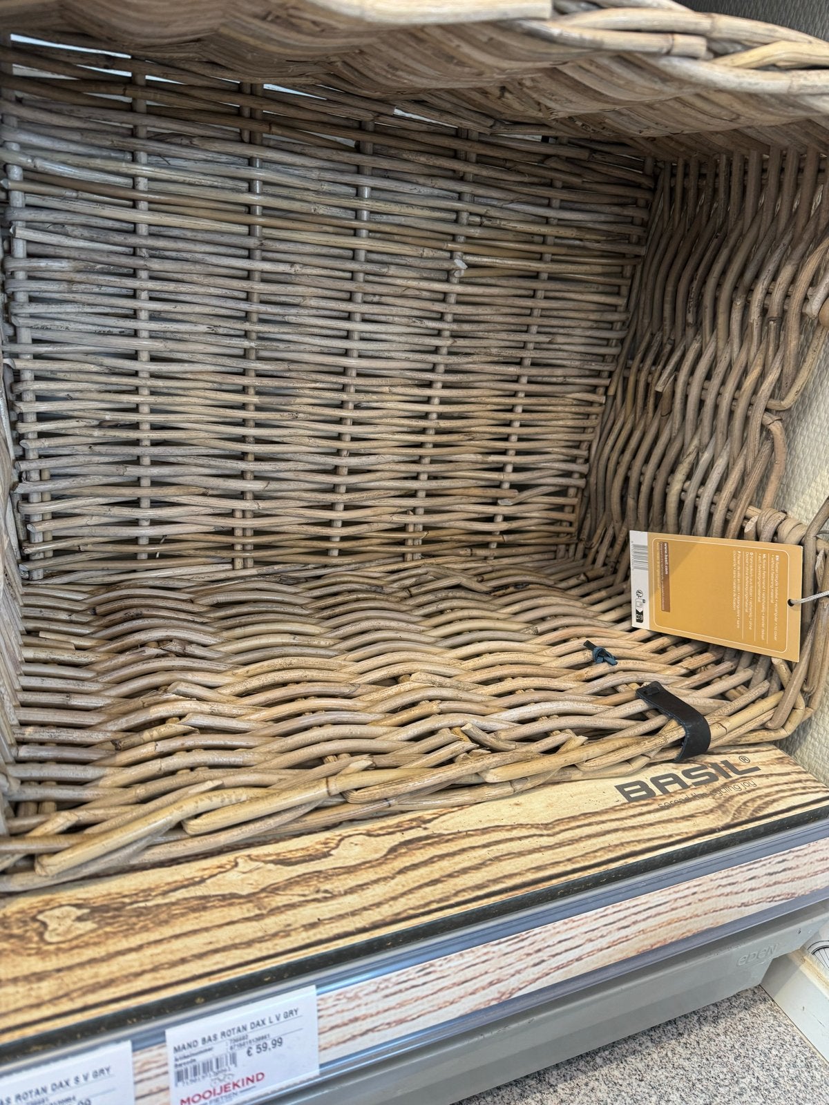 Grote rieten kist/mand - Ideaal voor opslag of decoratie, Ophalen, Gebruikt, Zonder inhoud