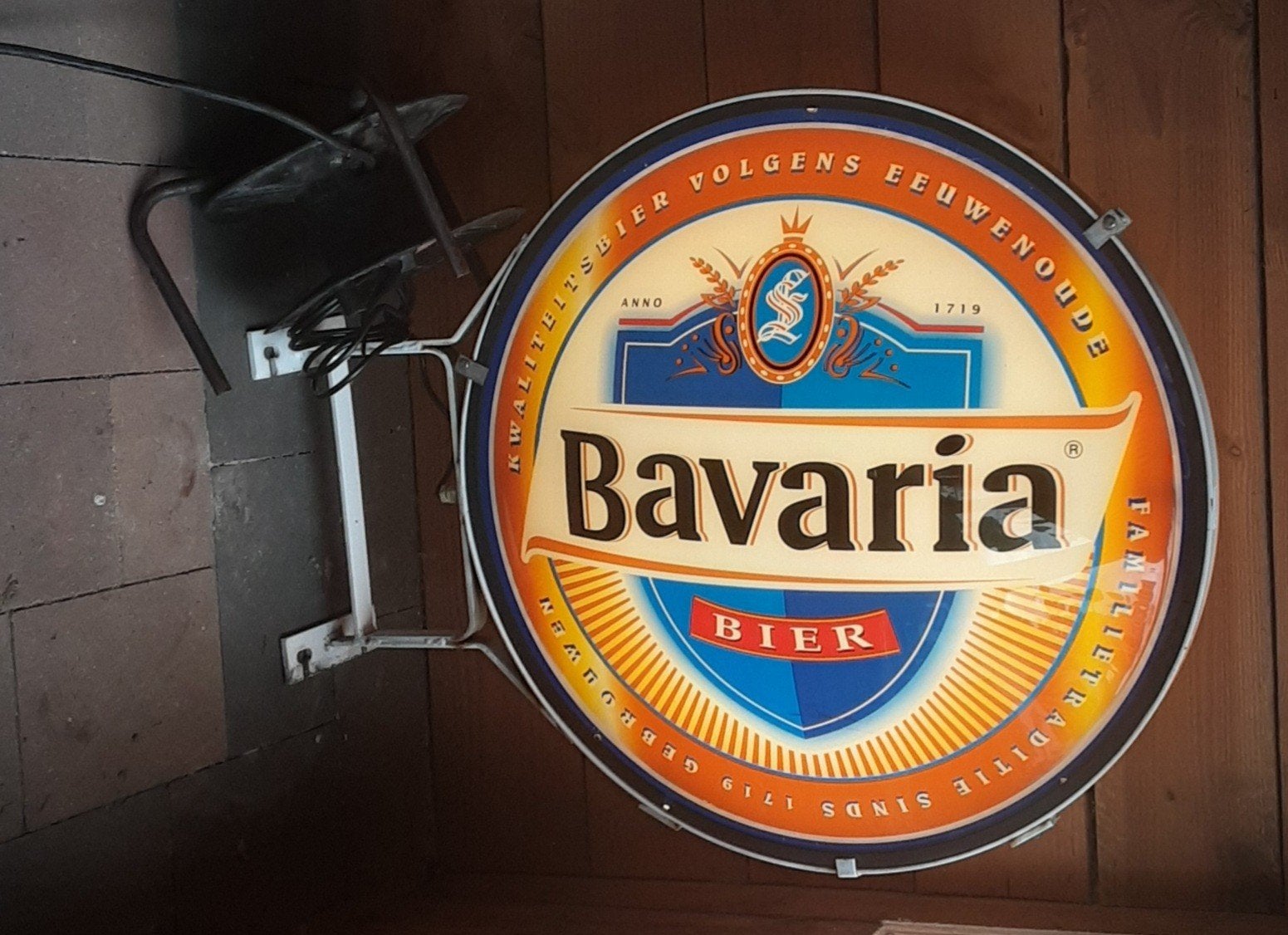 vintage BAVARIA lichtreclame / HEINEKEN lichtreclame, Ophalen, Overige typen, Bavaria