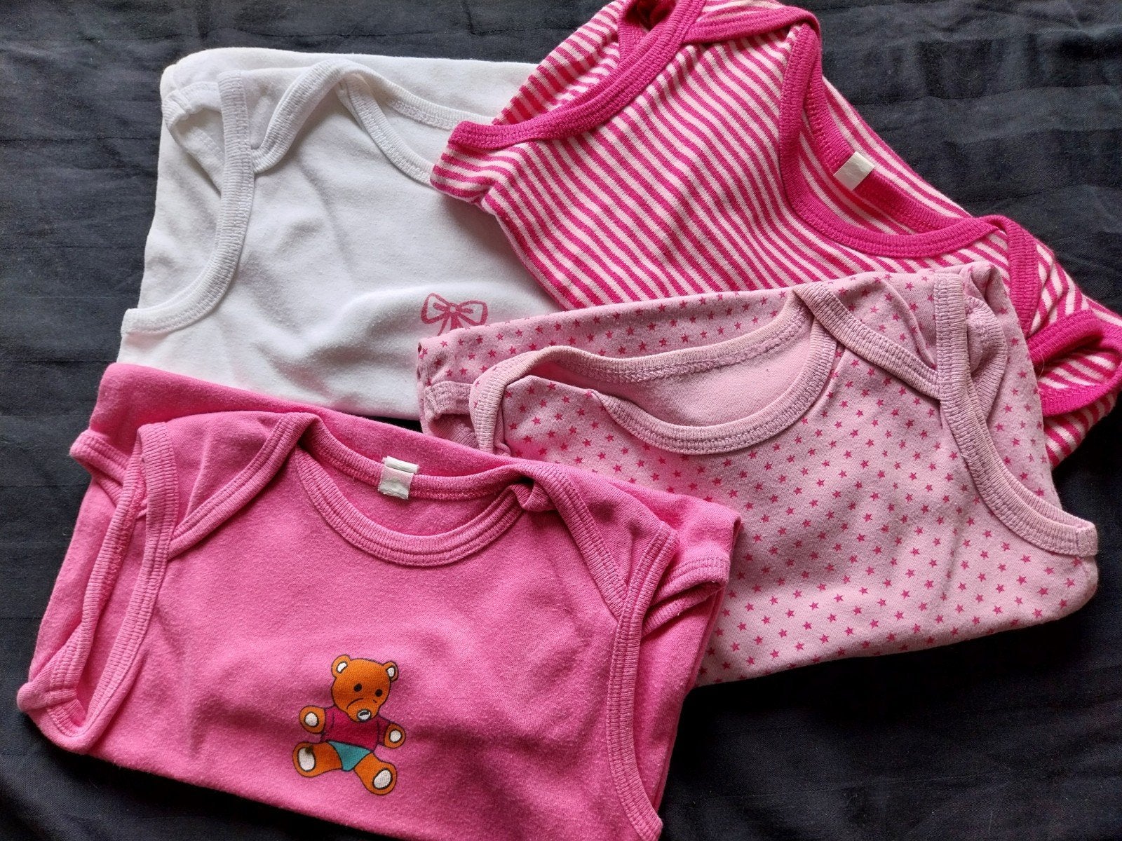 3 Rompertjes zonder mouwen - Maat 98/104, Kinderen en Baby's, Kinderkleding | Maat 98, Nacht- of Onderkleding, Gebruikt, Meisje