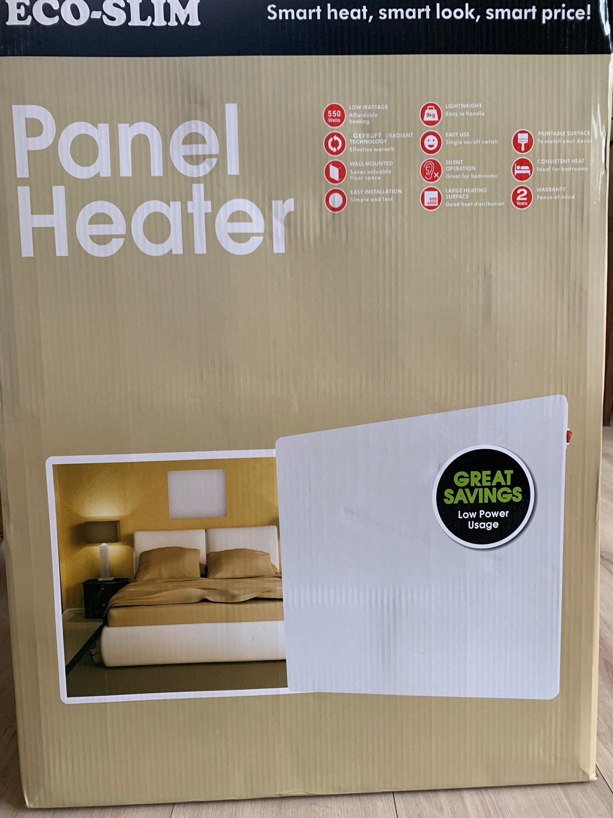 Nieuw Infrarood Paneel 550W - Zuinig & Oververfbaar, Ophalen, 30 tot 80 cm, 500 tot 800 watt, Overige typen