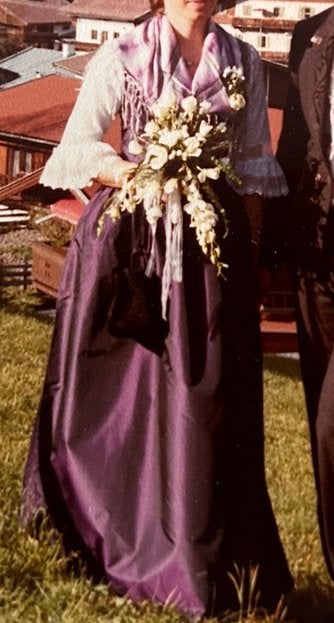 Mooie trouwjurk- orginele dirndl uit Tirol, Ophalen of Verzenden, Zo goed als nieuw, Overige kleuren, Trouwjurk