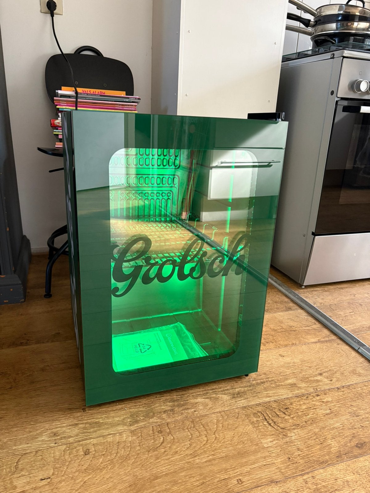 Grolsch koelkast Nieuw (Gastro-cool) WK2026 Met groene led, Ophalen, Zonder vriesvak, Minder dan 85 cm, Nieuw