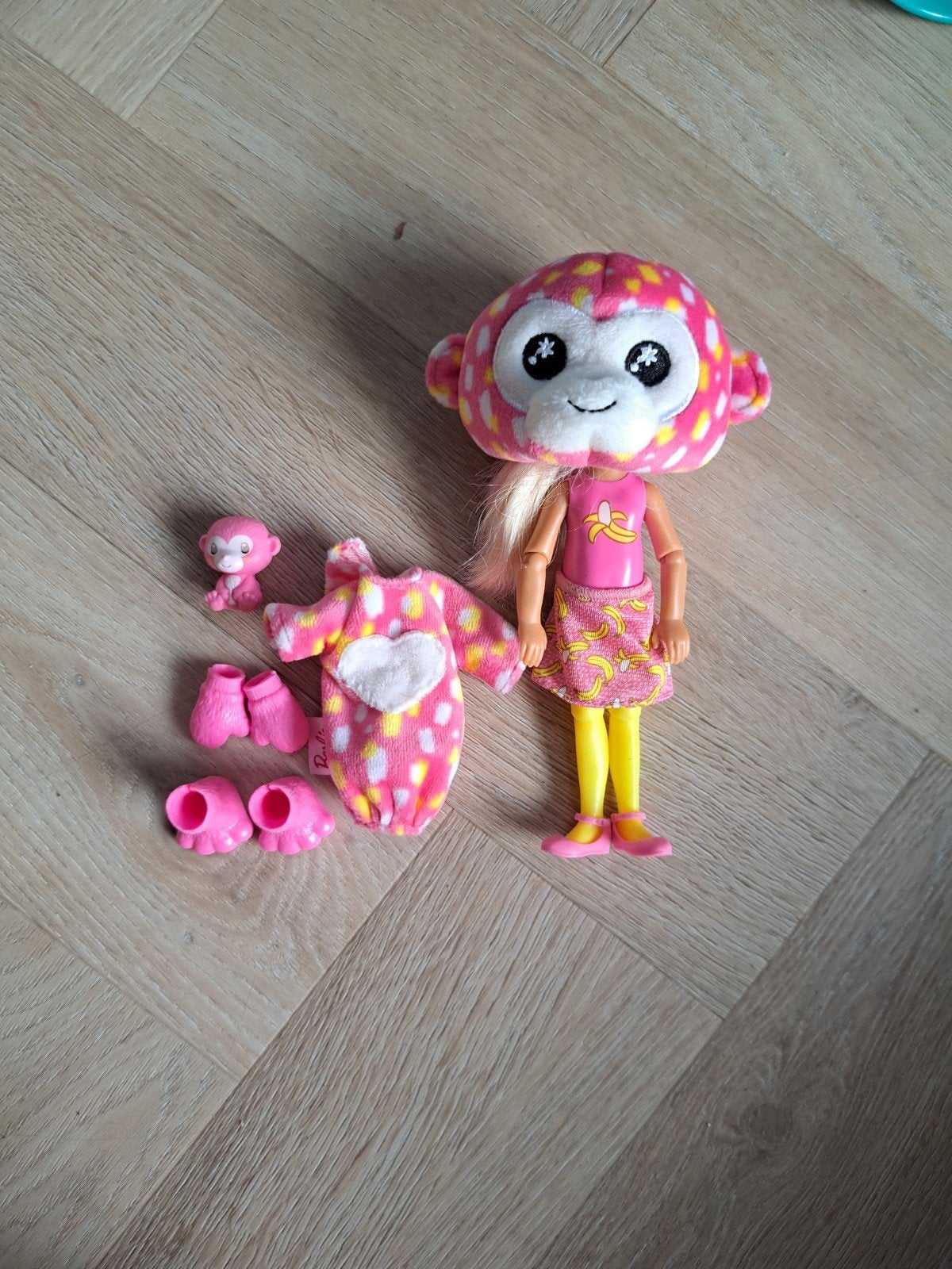 Barbie Cutie Reveal Chelsea pop met aap kostuum, Ophalen of Verzenden, Zo goed als nieuw, Barbie