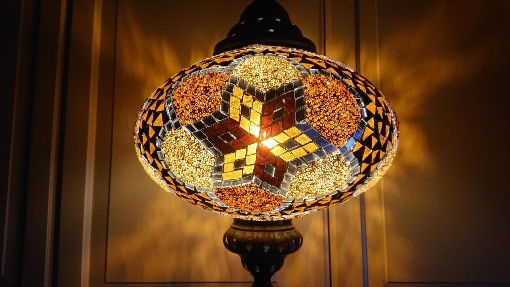 Oosterse Arabische Turkse Boho glasmozaiek hanglamp, Ophalen of Verzenden, Nieuw, Glas, Oosters Arabisch 1001nacht Boho Ibiza Marrakech Marokkaans Turks