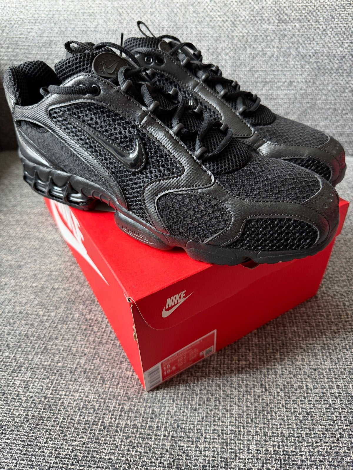 Nike Air Zoom Spiridon Cage 2 - Maat 49.5 - Nieuw in doos, Zwart, Nieuw, Ophalen of Verzenden, Sneakers of Gympen