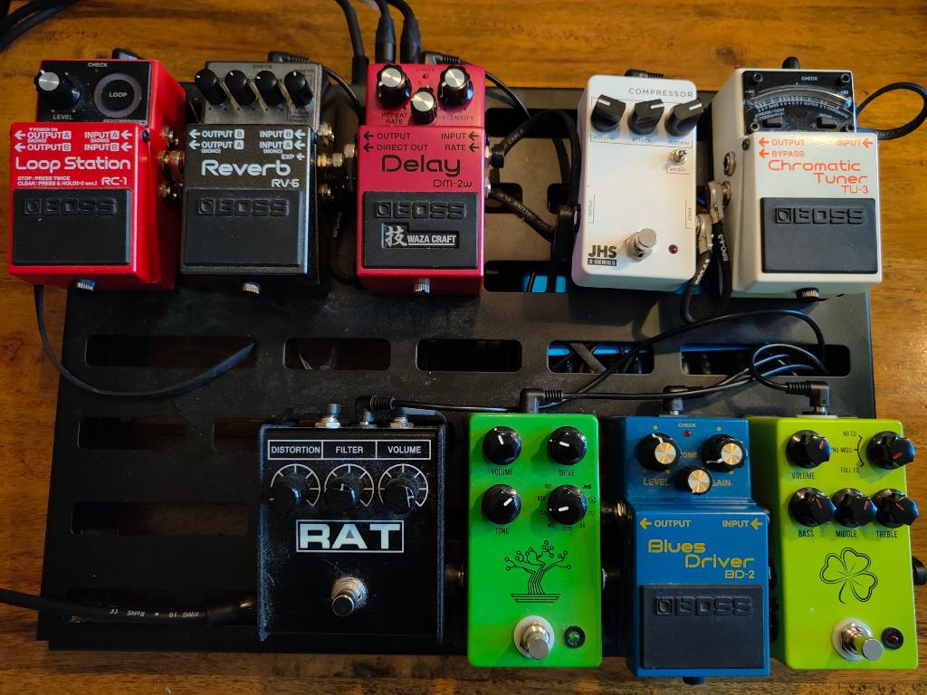 Gitaar Pedalen, Blackstar Versterker, Pedalboard, Focusrite, Ophalen of Verzenden, Zo goed als nieuw, Delay of Echo