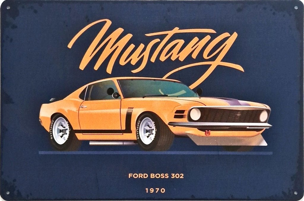 Wandbord, American Special car, Ford Mustang, metaal deco, Ophalen of Verzenden, Nieuw, Metaal, Decoratieobject