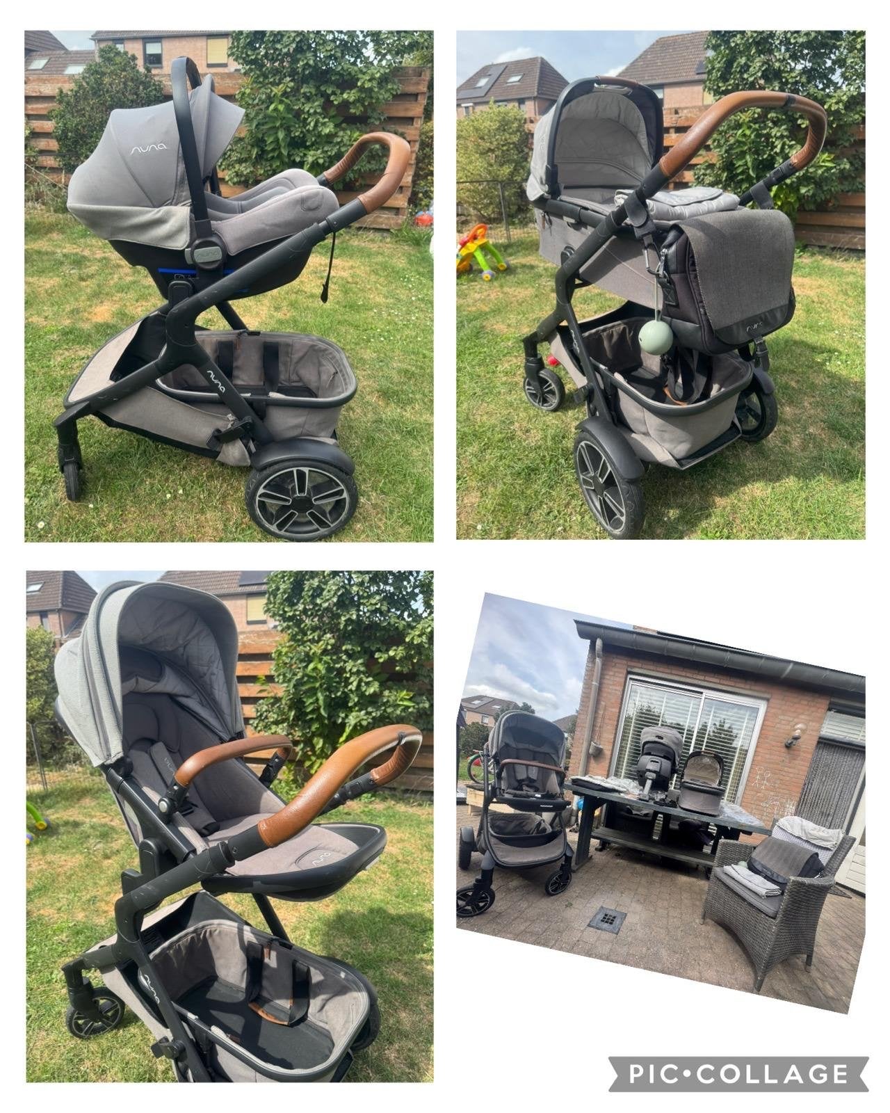 Kinderwagen Nuna Demi Grow -Oxford 3 in 1 set!, Duowagen, Zo goed als nieuw, Combiwagen, Ophalen