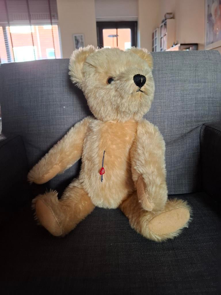 Vintage Gold Hermann Teddybeer - W-Germany, Ophalen of Verzenden, Zo goed als nieuw, Stoffen beer, Overige merken