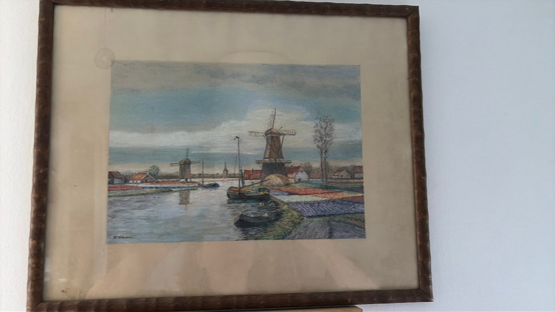 Leuk schilderijtje hollands landschap, Ophalen of Verzenden