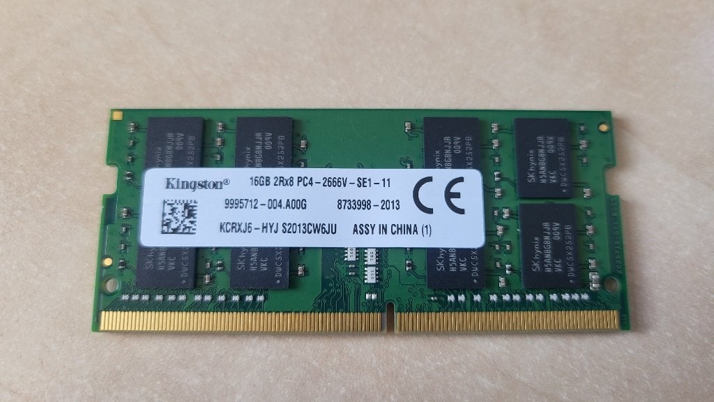 16GB Kingston DDR4 SODIMM 2666MHz Laptop RAM PC4-2666V, Computers en Software, 2666 Mhz, DDR4, Ophalen of Verzenden, Zo goed als nieuw
