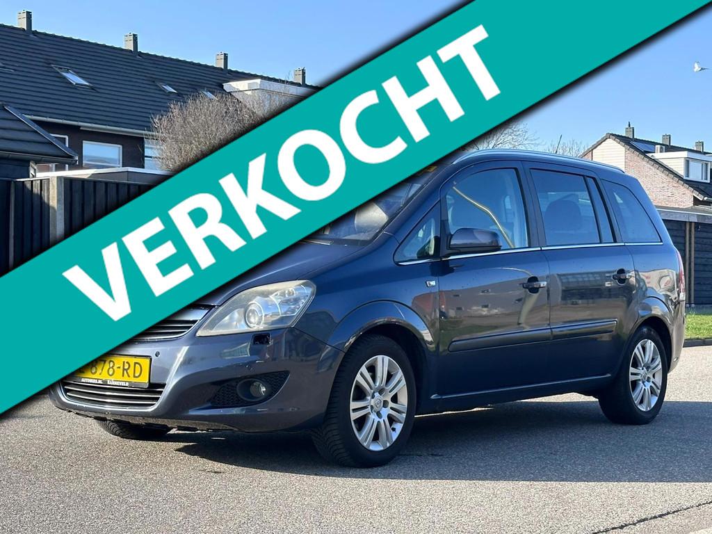 Opel Zafira 1.8 Edition 7 Persoons*Cruise*Clima*Trekhaak*Hal, Voorwielaandrijving, Gebruikt, 4 cilinders, Blauw