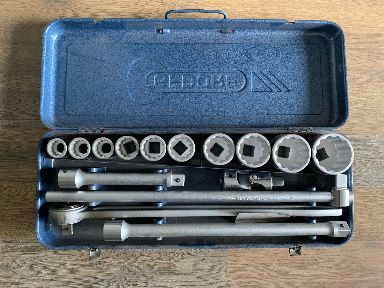Z.g.a.n. Gedore D 3212 WZ – Professionele 3/4” doppenset, Ophalen of Verzenden, Gebruikt, Sleutel/ratel, Gedore