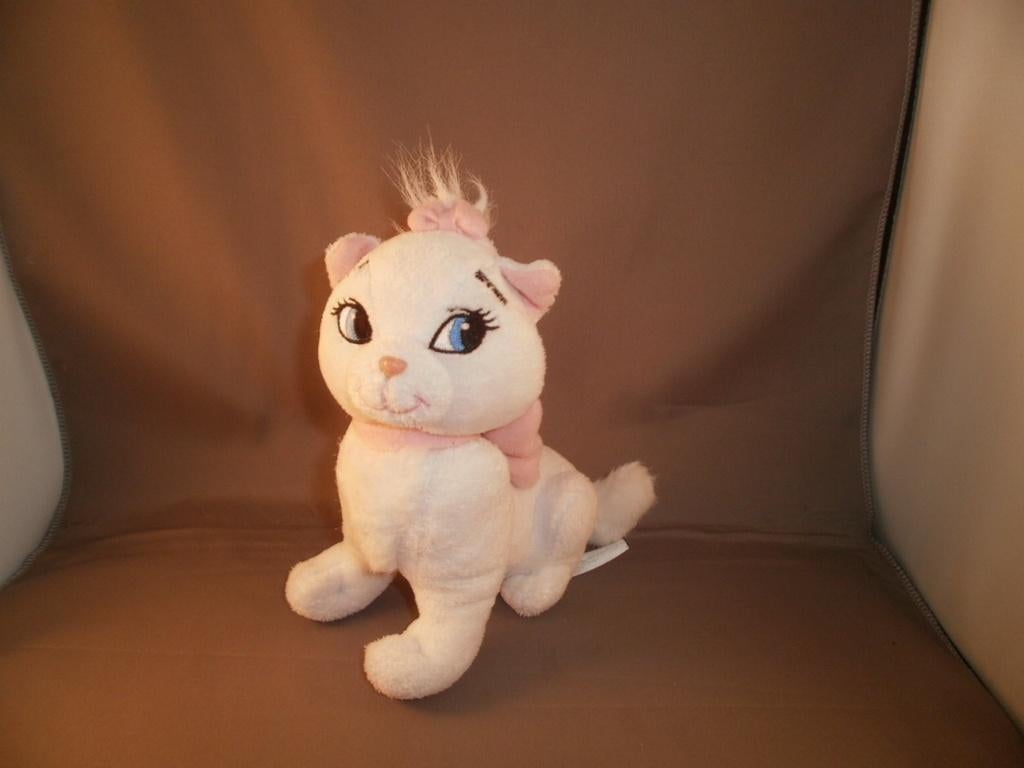 nicotoy Simba Disney marie kat/poes wit roze strik ogen, Disney, Nieuw, Ophalen of Verzenden, Wasbaar