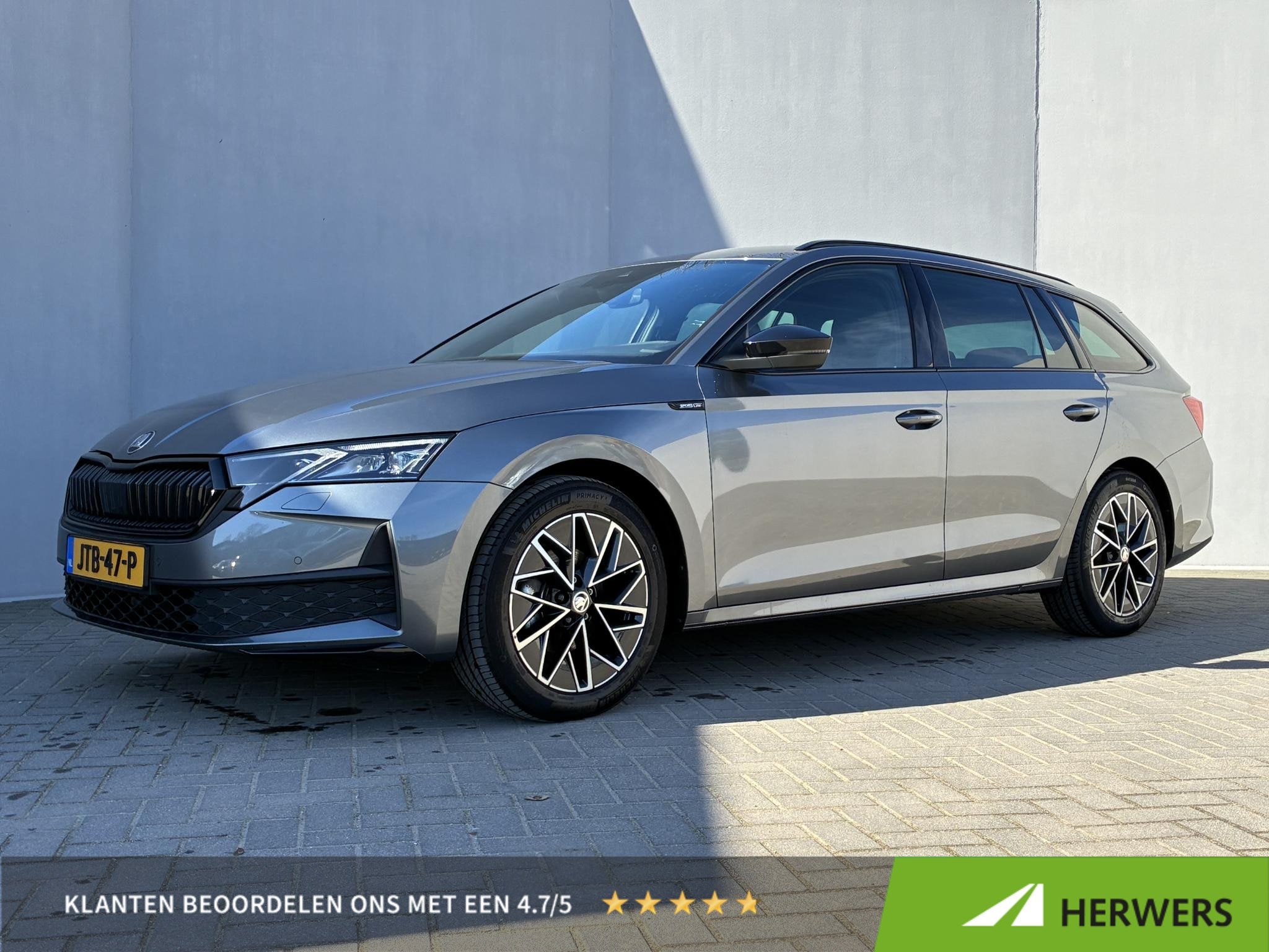 Skoda Octavia Combi 1.5 TSI MHEV Sportline / Fabrieksgaranti, Auto's, Euro 6, 4 cilinders, Leder en Stof, Automatische klimaatregeling