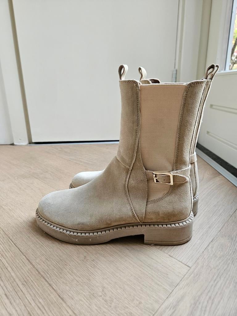 Beige Laarsjes (ANNA FIELD), Ophalen, Anna Field, Beige, Lage of Enkellaarzen