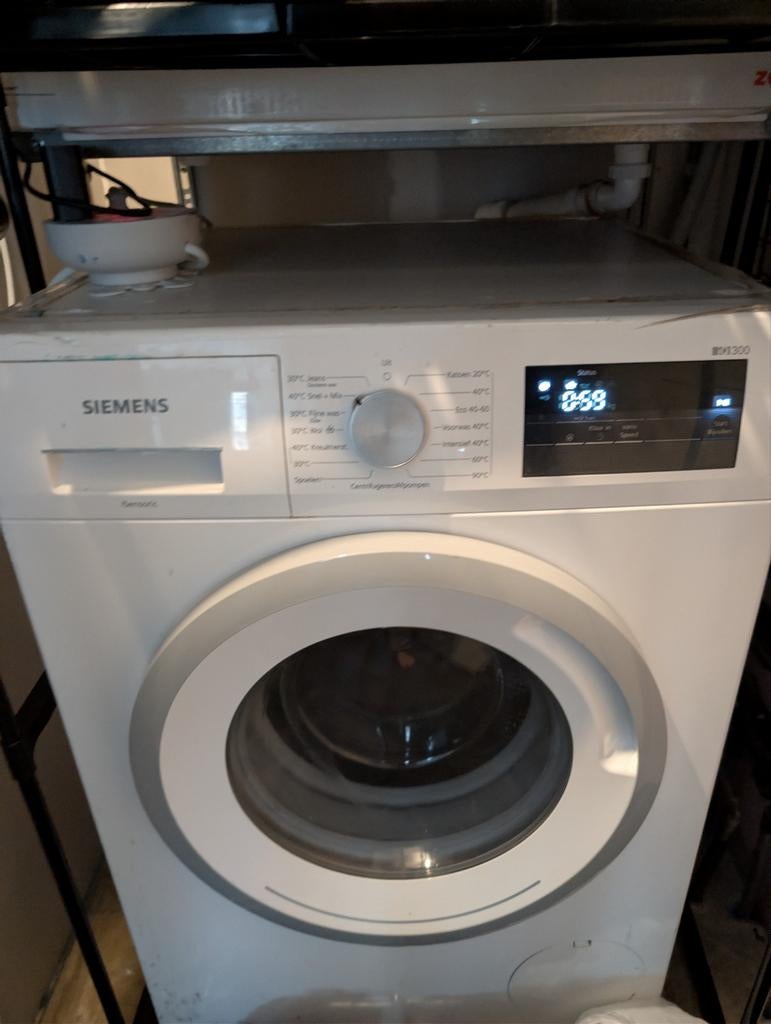 Siemens WM14N075NL iQ300 VarioSpeed Wasmachine, Ophalen, Gebruikt, Overige typen, 8 tot 10 kg