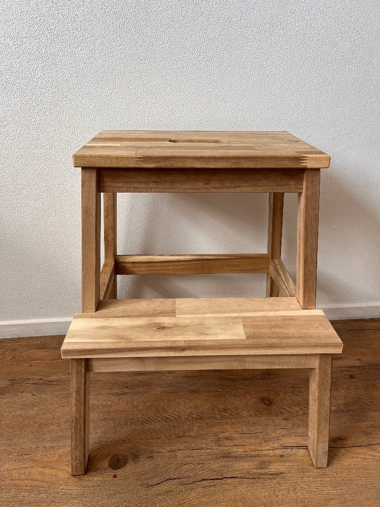 IKEA BEKVÄM stoelen / step houten, Ophalen, Zo goed als nieuw, Bruin, Hout