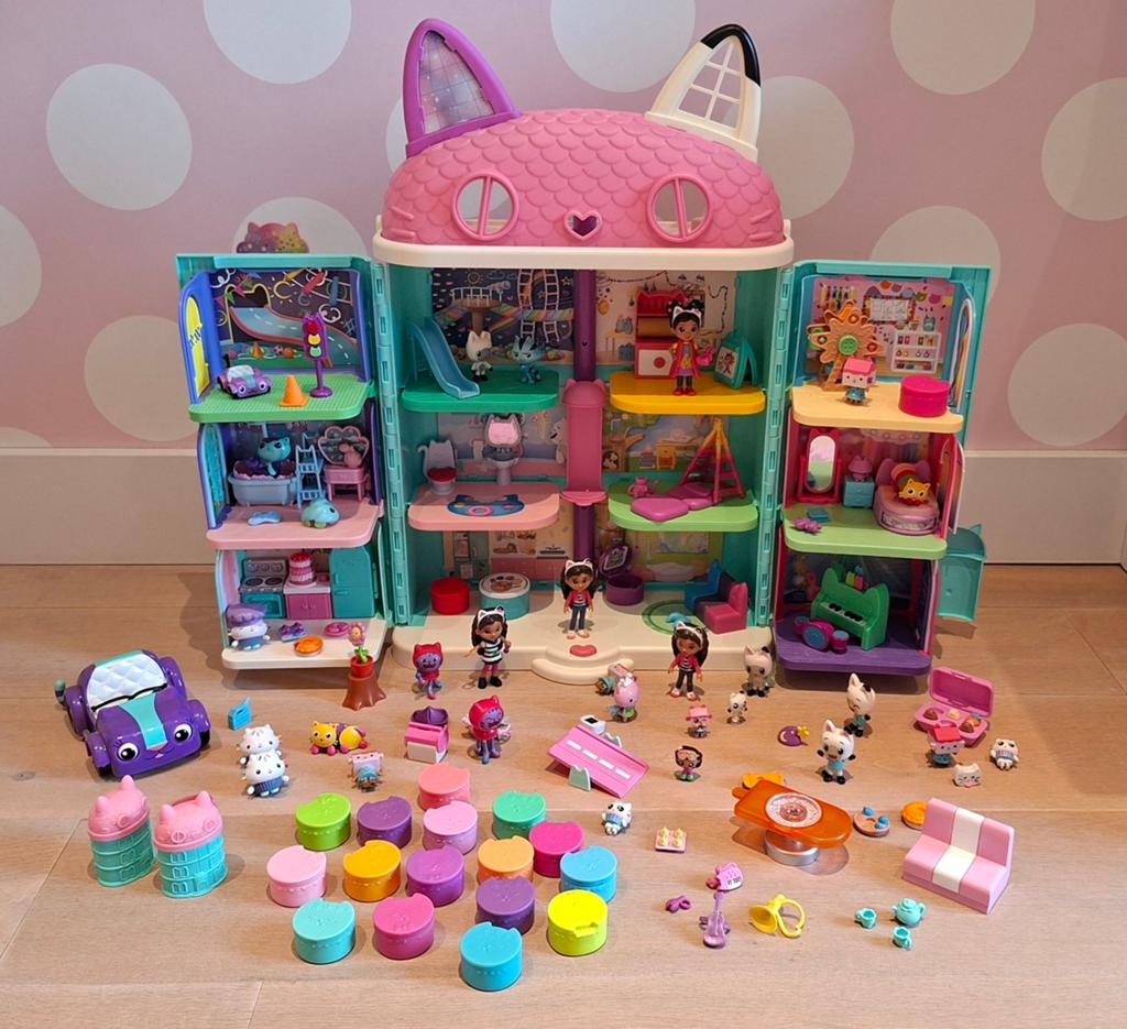 Gabby's Poppenhuis Compleet met Extra Kamers en Poppetjes, Kinderen en Baby's, Speelgoed | Poppenhuizen, Ophalen of Verzenden