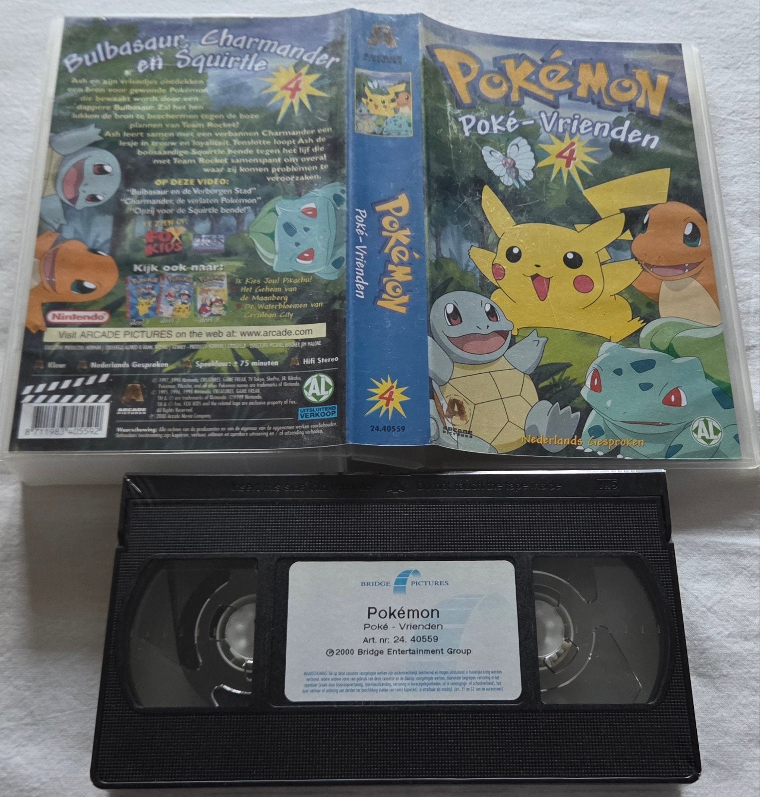 Pokemon 4 Poke-Vrienden Sealed VHS Cartoon/Anime, Cd's en Dvd's, VHS | Kinderen en Jeugd, Alle leeftijden, Ophalen of Verzenden