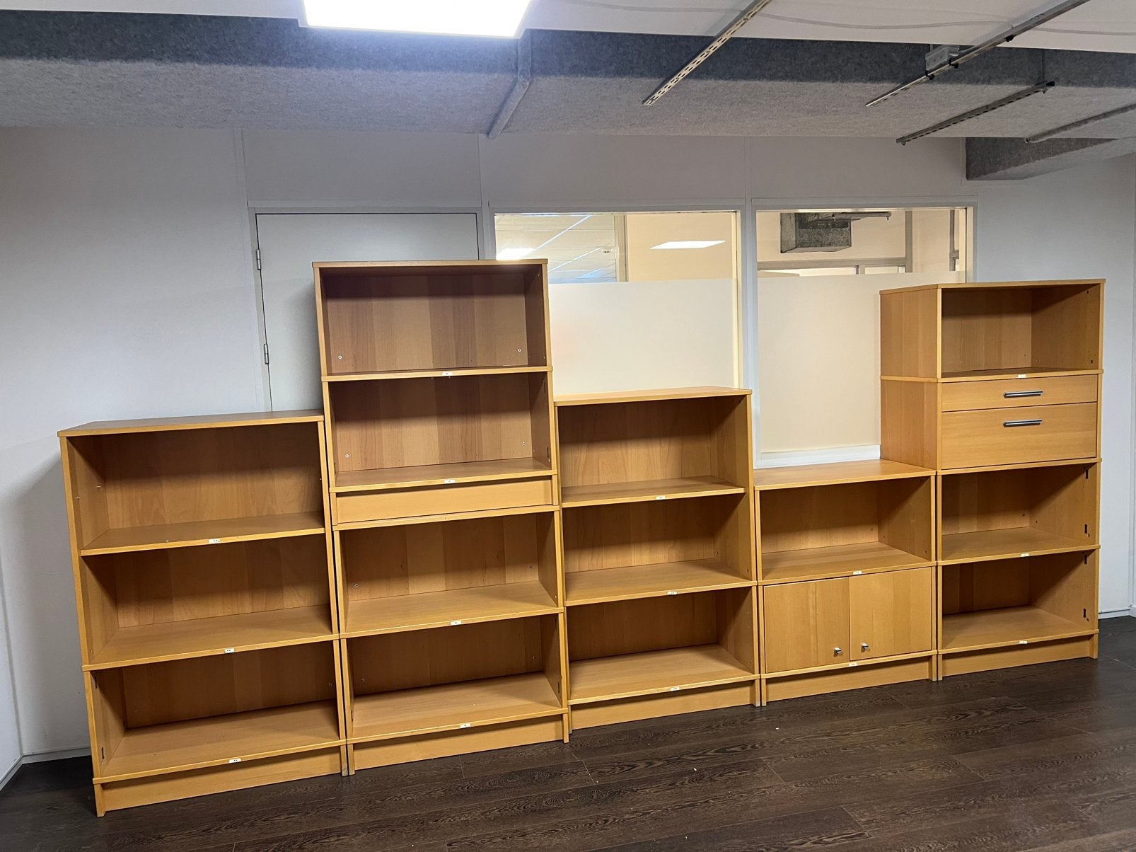 IKEA EFFEKTIV - Complete modulaire kastenwand - Beuken, Ophalen, Gebruikt